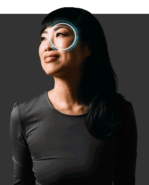 woman-looking-left-smiling-ophthalmology